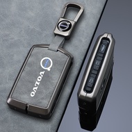 Volvo XC60 S90 S60 XC90 XC40 V60 V40 Key Cover Aluminium Alloy Leather Hide Kunci Kereta Volvo Premi