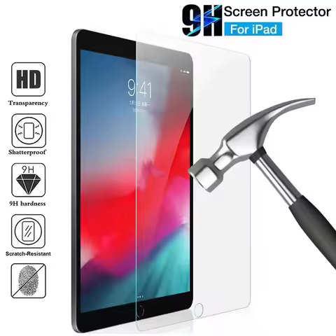 HD Clear Glass Protector Smooth Touch For iPad Pro 12.9 2022 2021 2020 2018 2017 2015 Protection Tab