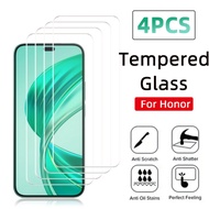 4Pcs Tempered Glass for Honor X8b X7b 5G X9 9X X7c Screen Protector Film Phone Glass