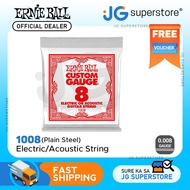 Ernie Ball Electric / Acoustic Guitar Plain Steel Single String (.008 Gauge) | 1008