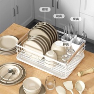🚓Dish Bowl and Chopstick Rack Draining Basket Draining Rack Storage Rack Cupboard Plate Household Dish Rack Kitchen Coun