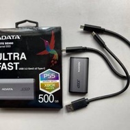 98%勁新行貨ADATA Elite SE880 外接式固態硬碟 500GB 全套有盒 有保用