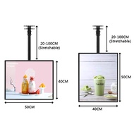 LED billboard display With telescopic boom hanging hanging Ordering Price List Menu Display Board