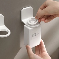Adjustable Dispenser Bottle Holder Wall Mounted Adhesive Shampoo Lotion Hand Soap Bottle Hanger Bathroom Storage Rack