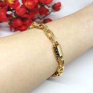 Xuping Gold Plated Large Thick Padlock Chain Bracelet - AA292
