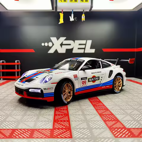 1:32 Simulation 911 GT3 RSR Alloy Racing Model Ornaments Children's Holiday Gift, Open Door Sports C