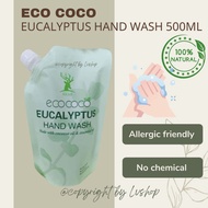 Eco coco Eucalyptus Essential oil Antibacteria Moisture Hand wash Cuci tangan 500ml