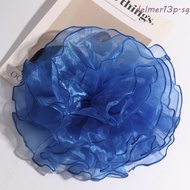 DELMER13P Clothing Patch, Handmade Lace Large Fabric Flower Brooch, Photography 3D Exaggerated Pin C