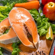 【鮮綠生活】超特厚智利鮭魚切片 330克±10%/片，共8片