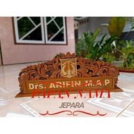 NAME PLATE + TABLE NAME PLATE + CARVED NAME PLATE + CUSTOM LOGGO & CARVING CJ646