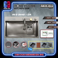 MOCHA HONEYCOMB SINK MKS9449-GM | SINKI HONEYCOMB | SINKI ANTI CALAR GUARANTEED