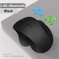 Actual 【COD】Wireless Mouse Rechargeable 2.4G Bluetooth USB Office Mute Gaming Mouse Support PC Lapto