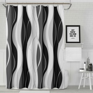 Waterproof Shower Curtain Digital Bathroom Insulaiton Shower Curtains For Home Bathroom Hotel