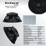 Speaker komponen betavo 18 inch betavo b 18 w 515