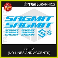 ∴ ∷ ∆ ❖ SAGMIT Sticker Decal Vinyl Bike Frame for Mountain Bike, Road Bike, Fixie