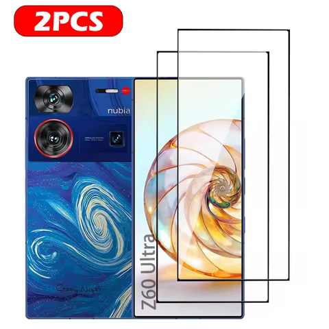 2PC Vacuum Plating Tempered Glass for ZTE Nubia Z60 Z50 Ultra Z50S Pro Screen Protector for Nubia Re