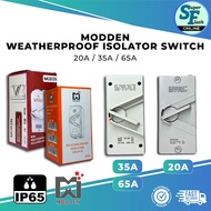 MODDEN Weatherproof Isolator Switch / 3 Pole / IP65 / 20A, 35, 63A / M-Rating 180 / Large Terminal