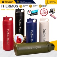 AJ 406 Thermos 500ML Engrave Laser Name Hadiah/Termos Tahan Sejuk Panas/Custom Name/Botol Minum/Boto