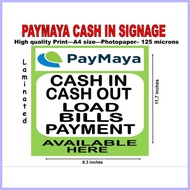 paymaya bills paent signage laminated ◹ ◇