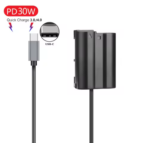 EP-5B USB-C EN-EL15 Dummy Battery Power Adapter DC coupler For Nikon D500 D600 D610 D750 D780 D800 D