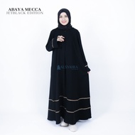 Abaya Gamis Syari Mecca Jetblack Alsyahra Exclusive