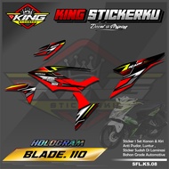 Sticker Striping Variasi Blade 110 - Stiker Striping Motor Variasi Blade 110 Desain Racing. KS.08
