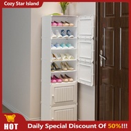 Shoe Cabinet Multi-layered Shoe Rack Cabinet Small Narrow Shoe Cabinet Outdoor Simple Plastic Shoe C