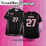 TrendMas COQUETTE RIBBON Jersey Coquette Tshirt Ribbon Bow Baju jersi Microfiber Quick Dry Short Sle