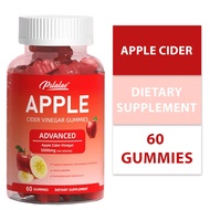 Pslalae Apple Cider Vinegar Gummies, Vitamin B9 Vitamin B12, Promotes Metabolism, Digestion and Immu