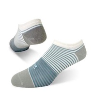 給足呵護 - 時尚船襪-條紋藍(22-24)