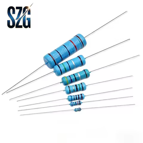 20Pcs/Lot 1W Carbon film Resistance 0R~10M 1% Metal film Resistor 1R 10R 100R 1K 22K 100K 1M 4.7M 5.