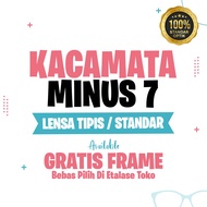 Kacamata Minus 7 Lensa Tipis Hi Index 1.67 STANDAR OPTIK - GRATIS FRAME / Bebas Pilih Frame di Etala