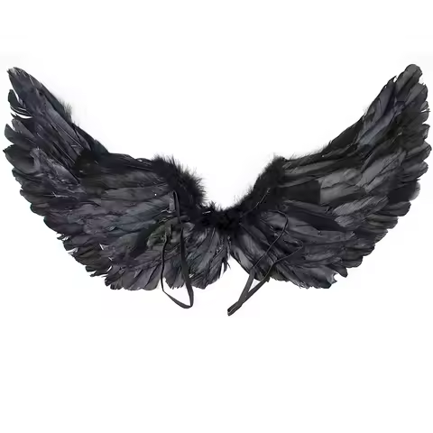 Big Feather Angel Wing White Wing Hanging Ornament Photo Props Performance Show DIY Costume Christma