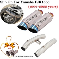For Yamaha FJR 1300 FJR1300 2001 - 2022 Motorcycle Exhaust Escape Systems Modify Muffler With Double