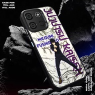ITEL A60 Case - ITEL A60S Casing Itel Premium Matte Hard Casing - IMD Case - JJKS Motif Hologram Cas