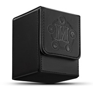 Card Deck Box for MTG Card Storage Box Holds 100 Plus Single Sleeved Cards, Microfiber Lining and Le