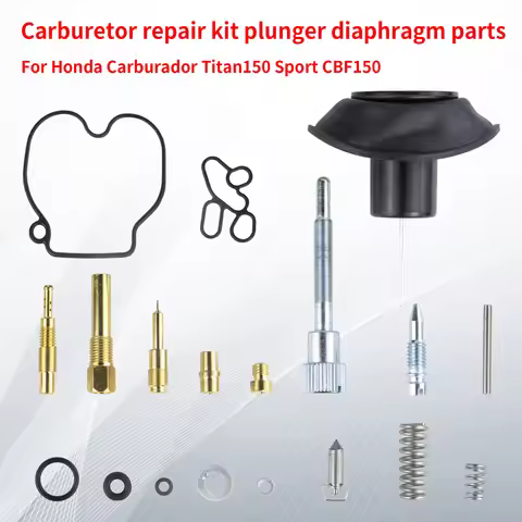 Carburetor Repair Kit Plunger Diaphragm Parts For Honda Carburador Titan150 125 180 Sport Cbf150 Cb1