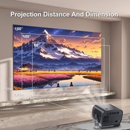 A10 Autofocus Smart Projector Android WiFi Wireless 4K HD Home Portable Projector