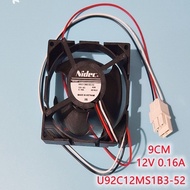 1pcs U92C12MS1B3-52 U92C12MS1B3 cooling fan 9CM 12V 0.16A,guaranteed quality