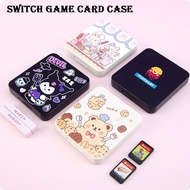 Cute 12 Switch Game Card Case Cover,Portable Holder Hard Shell with Magenic Closure,Game Card Box for Nintendo Switch/SD Cards