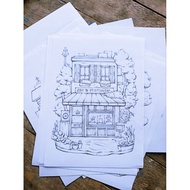 COLORING PAGE SIZE A5 (SETENGAH A4 PAPER)
PAPER 80GSM
1 SET 10 KEPING