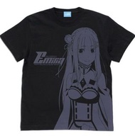 Re:Zero Emilia 愛蜜莉雅 黑色痛T XL