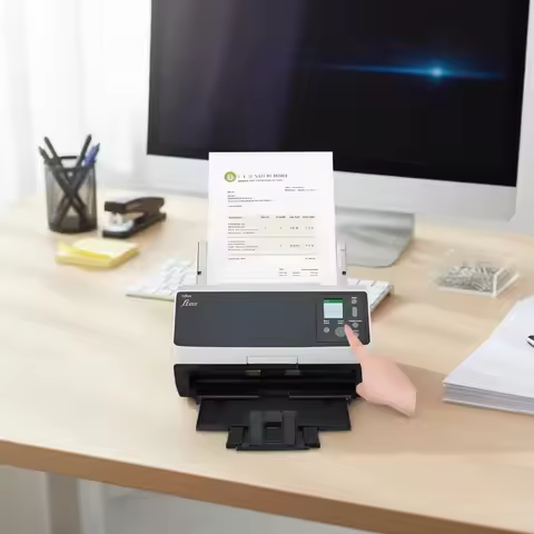 RICOH Fujitsu Fi-8170 CIS Document Scanner Color Fully Automatic Double-Sided Batch High-Speed A4 Do
