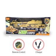 Rc Tank Toy Remote Control Military Tank Casan Battery
