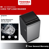 Toshiba (8kg/7kg) Top Load Washing Machine AW-M901BM(SG) AW-M801AM(SG) AW-M801AM(WW)