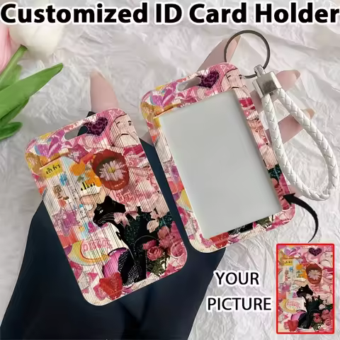 DIY Photo Custom ID Card Holder Bank Card and Credit Card Protective Case Student ID Card Holder Key