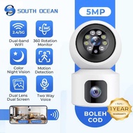 South Ocean Wifi/ChG Sim Card Dual Lens 5MP Wireless CCTV Camera