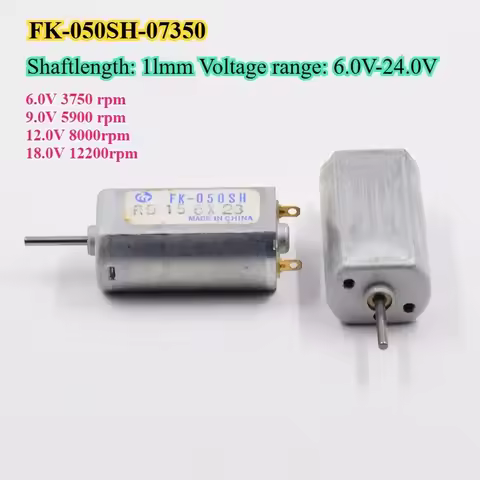 Mabuchi FF-050SB-11170/13130/2622 FK-050SH-07350 Mini Micro 050 Motor DC 1.5V 2V 5V 6V 7V 9V 12V for