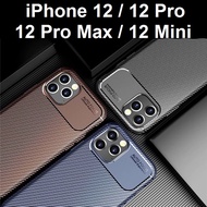 iPhone 12 Pro Max / 12 Pro / 12  / 12 Mini Rugged Carbon Fibre Phone Case Casing Cover