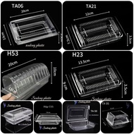 100 plastic boxes H04 C55 TA50 TA21 H53 TA06 H23 TA05 for multi-purpose food storage